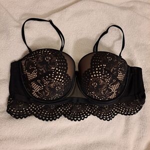 Cacique 42C Black Lace Bra